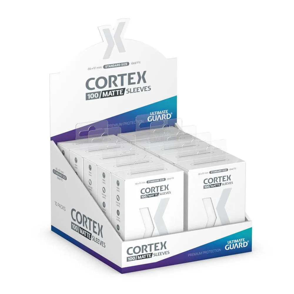 Ultimate Guard Cortex Sleeves Matte Standard Size 66 x 91 mm (100 Sleeves) - White